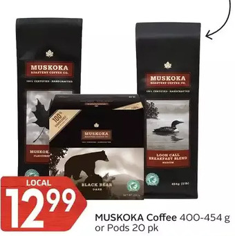 Foodland Muskoka coffee or pods offer