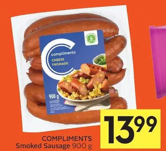 Foodland Compliments smoked sausage offer