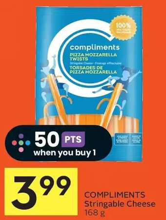 Foodland Compliments stringable cheese offer