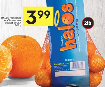 Foodland Halos mandarins or clementines offer