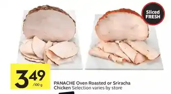 Foodland Panache oven roasted or sriracha chicken offer