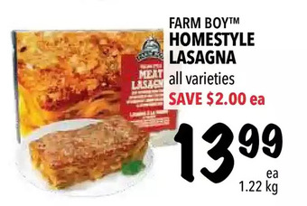 Farm Boy Farm boy homestyle lasagna offer