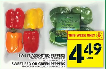 Food Basics Sweet assorted peppers | sweet red or green peppers offer