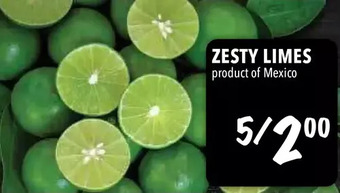 Farm Boy Zesty limes offer