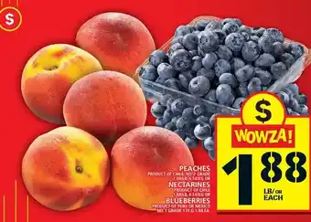 Food Basics Peaches, nectarines or blueberries offer