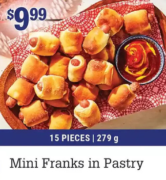 M & M Food Market Mini franks in pastry offer