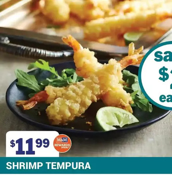 M & M Food Market Shrimp tempura offer