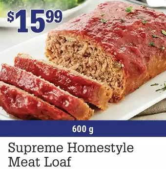 M & M Food Market Supreme homestyle meat loaf offer