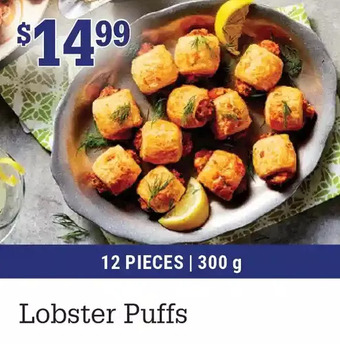 M & M Food Market Lobster puffs offer