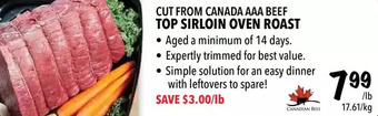 Farm Boy Top sirloin oven roast offer