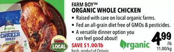 Farm Boy Farm boy organic whole chicken offer