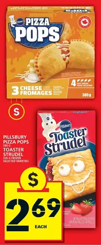 Food Basics Pillsbury pizza pops | toaster strudel offer