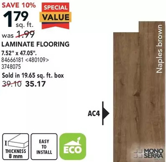 Lowe's Mono serra laminate flooring offer