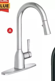 Lowe's Moen "adler" pull-down kitchen faucet offer