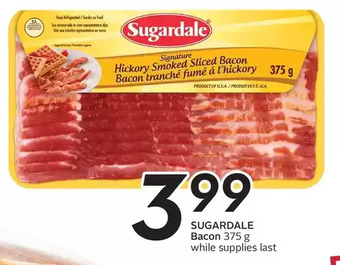 Sobeys Urban Fresh Sugardale bacon offer