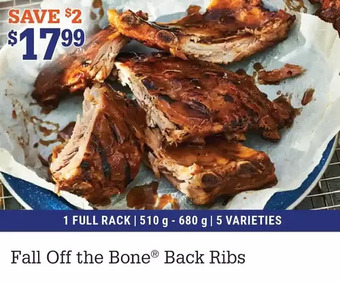 M & M Food Market Fall off the bone back ribs offer