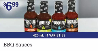 M & M Food Market Bbq sauces offer