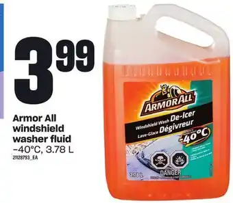 Loblaws Armor all windshield washer fluid, -40°c, 3.78 l offer