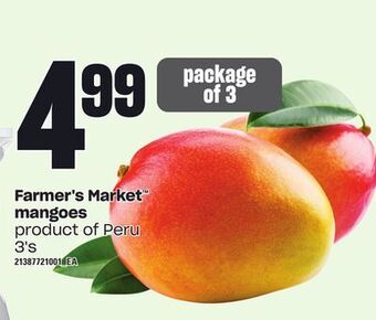 Loblaws Farmer's market™ mangoes, 3's offer
