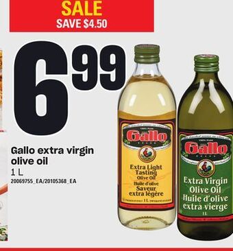 Loblaws Gallo extra virgin olive oil, 1 l offer