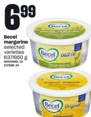 Loblaws Becel margarine, 637/850 g offer