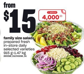 Loblaws Family size salads, 915 g-1.47 kg offer
