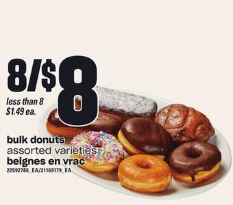 Independent Grocer Bulk donuts offer