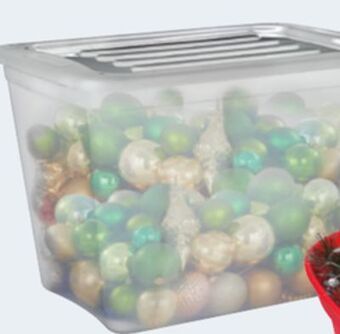 Canadian Tire 72l clear tote offer