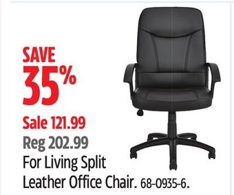 Canadian Tire For living split leather office chair offer