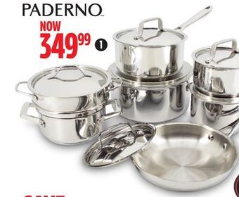 Canadian Tire Paderno canadian signature stainless-steel 13-pc cookset offer