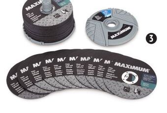 Canadian Tire Maximum 41/2" metal cut-off discs, 50-pk offer