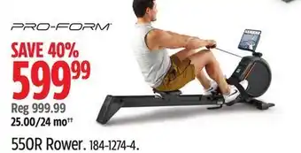Canadian Tire Proform 550r fitness offer