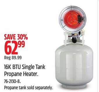 Canadian Tire Remington heaters 16k btu single tank propane heater offer
