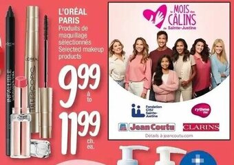 Jean Coutu L'Oreal Paris Selected makeup products offer