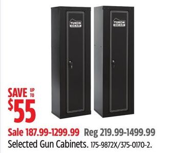 Canadian Tire Yukon gear selected gun cabinets offer
