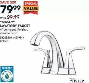 RONA Pfister "masey" lavatory faucet offer