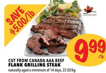 Farm Boy Cut from canada aaa beef flank grilling steak offer