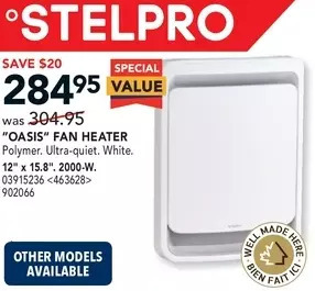 RONA "oasis" fan heater offer