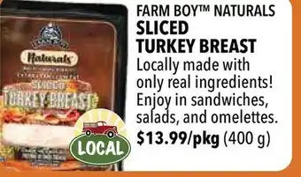 Farm Boy Farm boy™ naturals sliced turkey breast offer