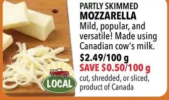Farm Boy Partly skimmed mozzarella offer