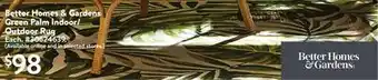 Walmart Better homes & gardens green palm indoor offer