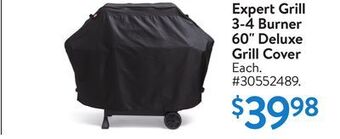 Walmart Expert grill 3-4 burner 60" deluxe grill cover offer