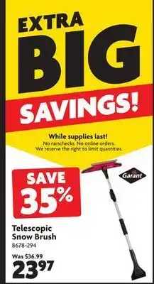 Home Hardware Telescopic snow brush offer