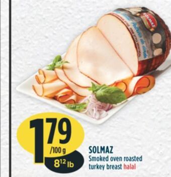Marché Adonis Solmaz smoked oven roasted turkey breast halal offer