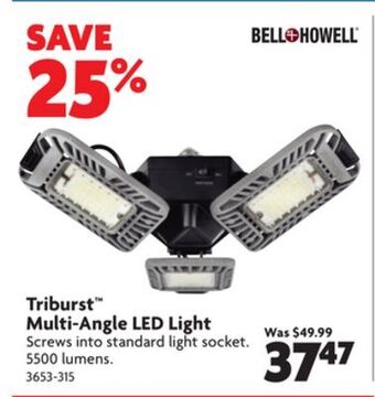 Home Hardware Triburst™ multi-angle led light offer