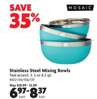 Home Hardware Stainless steel mixing bowls offer