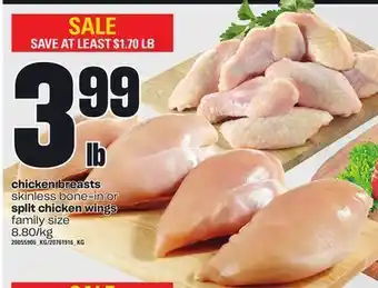 Zehrs Markets Chicken breasts or split chicken wings offer