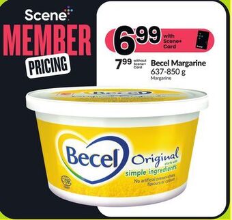 Chalo FreshCo Becel margarine 637-850 g offer