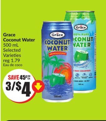 Chalo FreshCo Grace coconut water 500 ml selected varieties offer