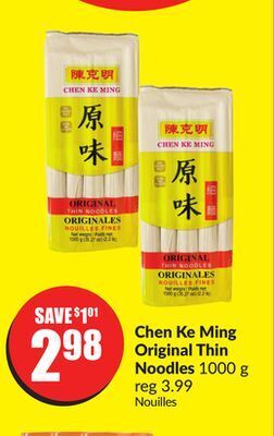 FreshCo Chen ke ming original thin noodles 1000 g offer